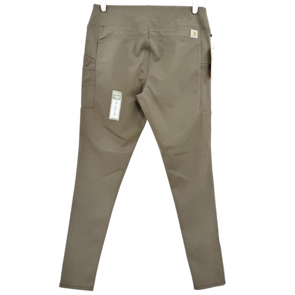 Carhartt Women Force Fitted Lightweight Olive Utility Legging Tall L (12-14) NWT - Picture 2 of 11